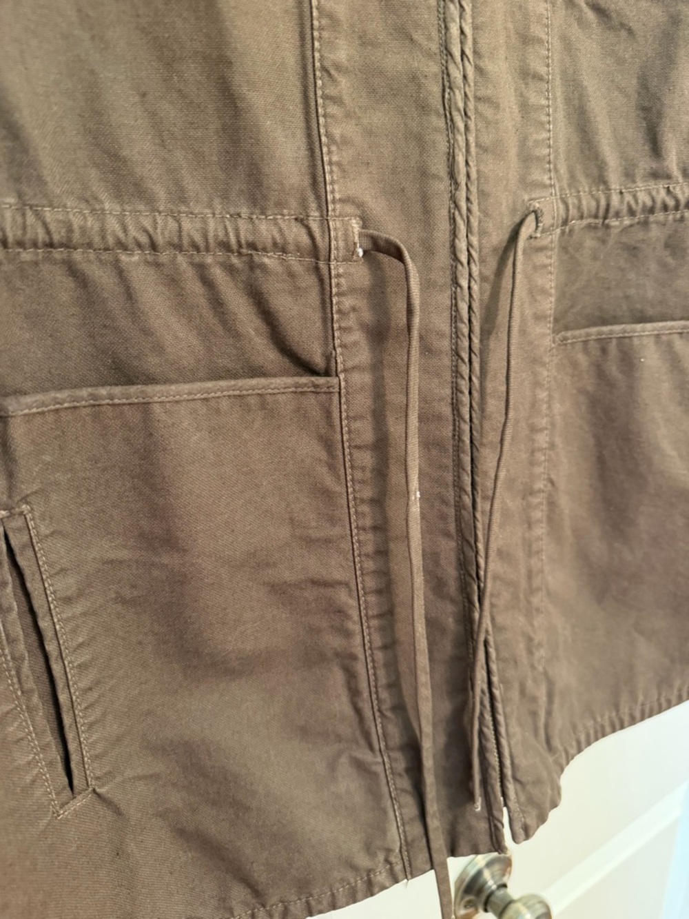A.L.C. Brown Zip-Front Utility Vest - Picture 5 of 7